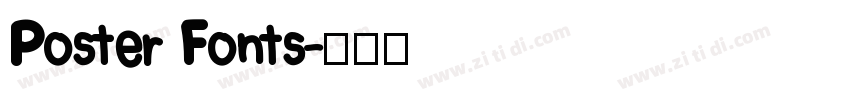 Poster Fonts字体转换